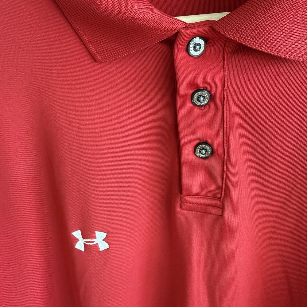 Size XL - Red Under Armour Polo Shirt for Men